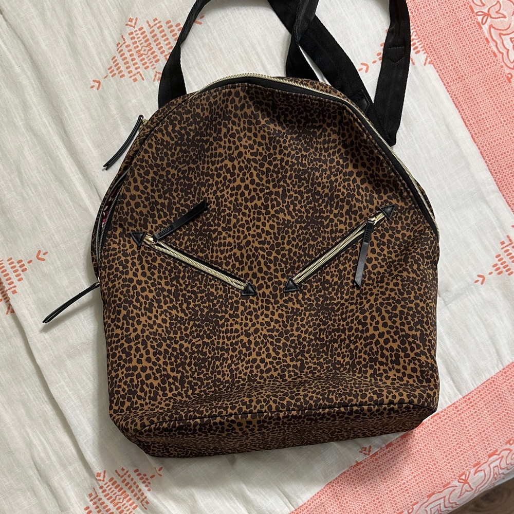 Stella and Dot Leopard Print Women's Backpack/laptop bag